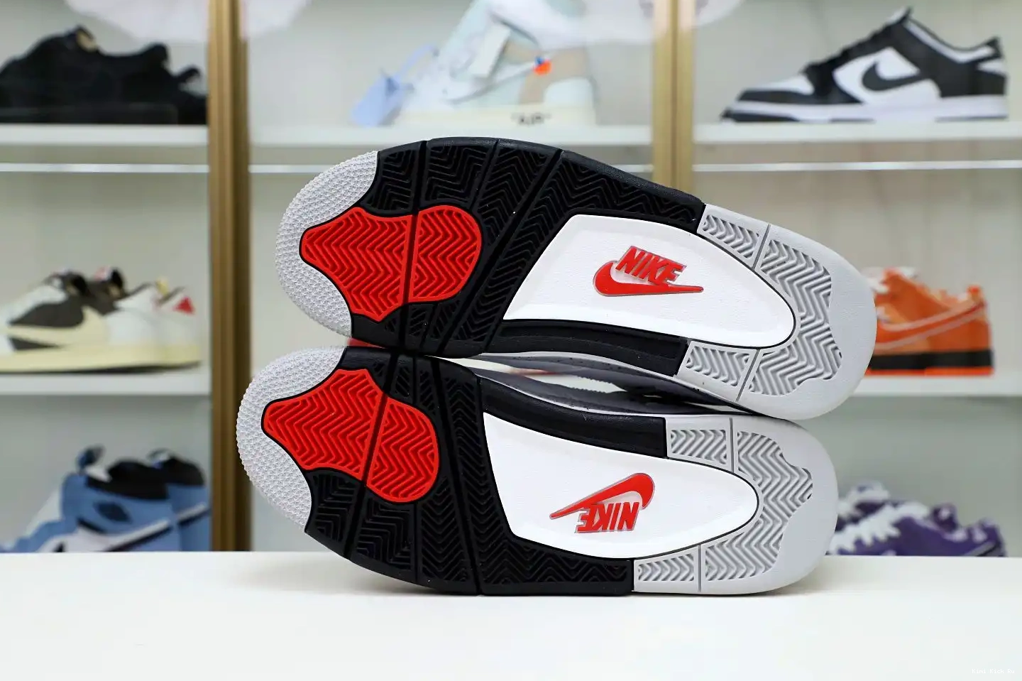 Retro Air Jordan White Kimikick 4 Cement 0315