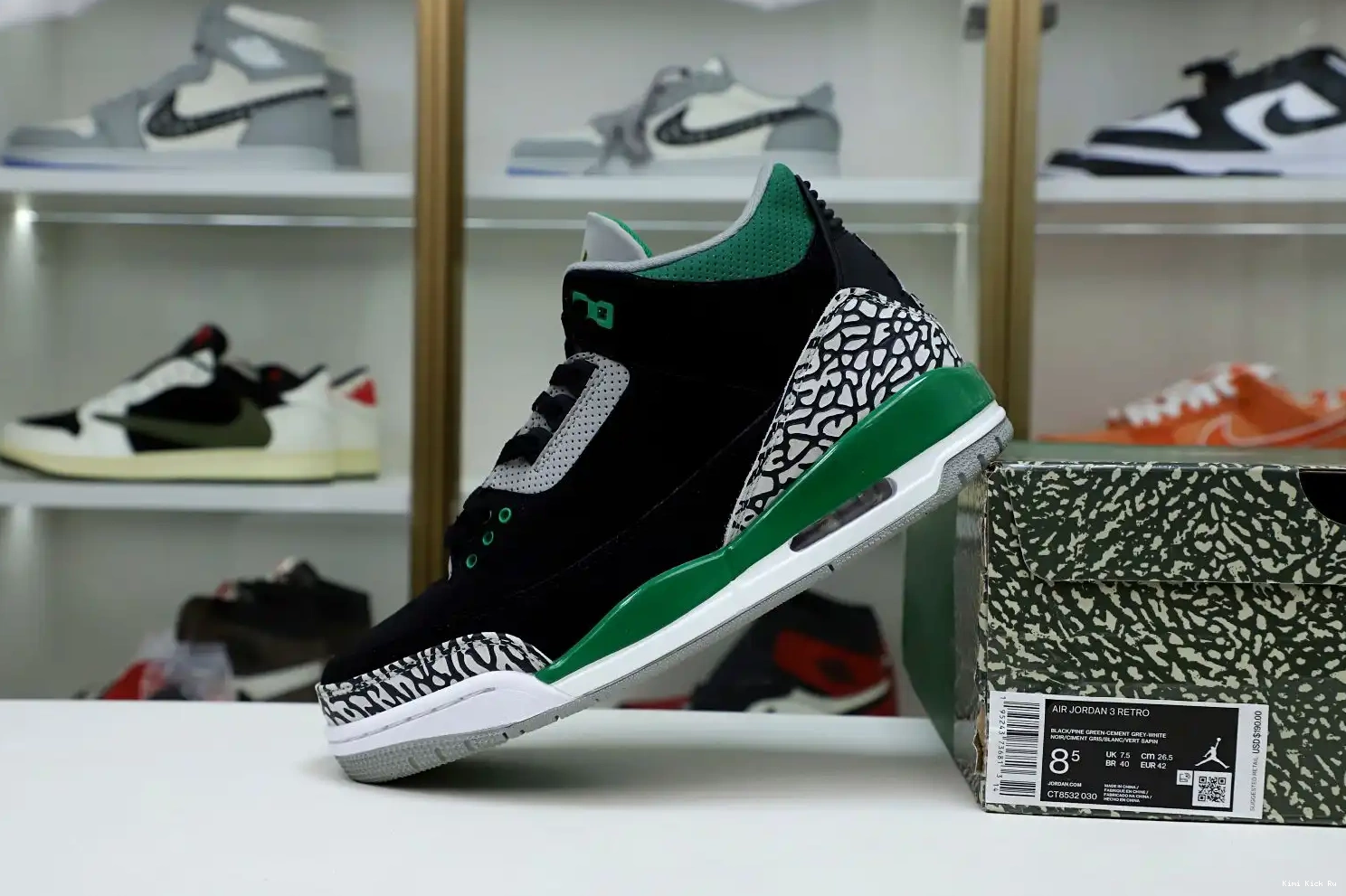 GREEN JORDAN AIR PINE 3 Kimikick 0312