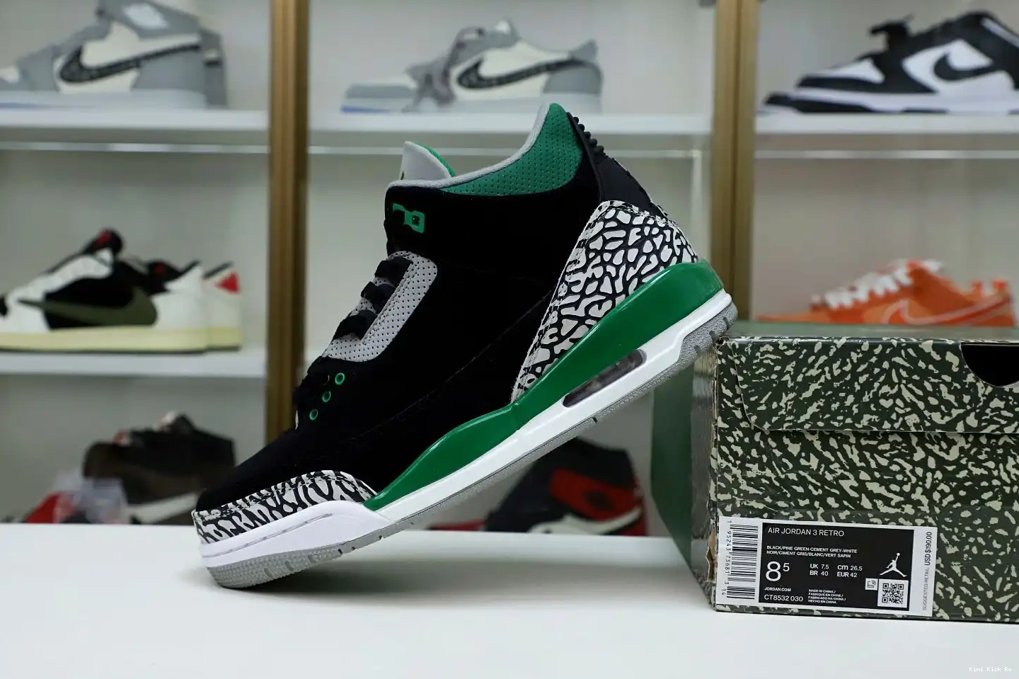 GREEN 3 JORDAN AIR PINE Kimikick 0309