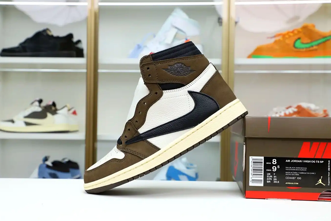 SCOTT X 1 OG 'MOCHA' HIGH AIR Kimikick JORDAN RETRO TRAVIS 0321