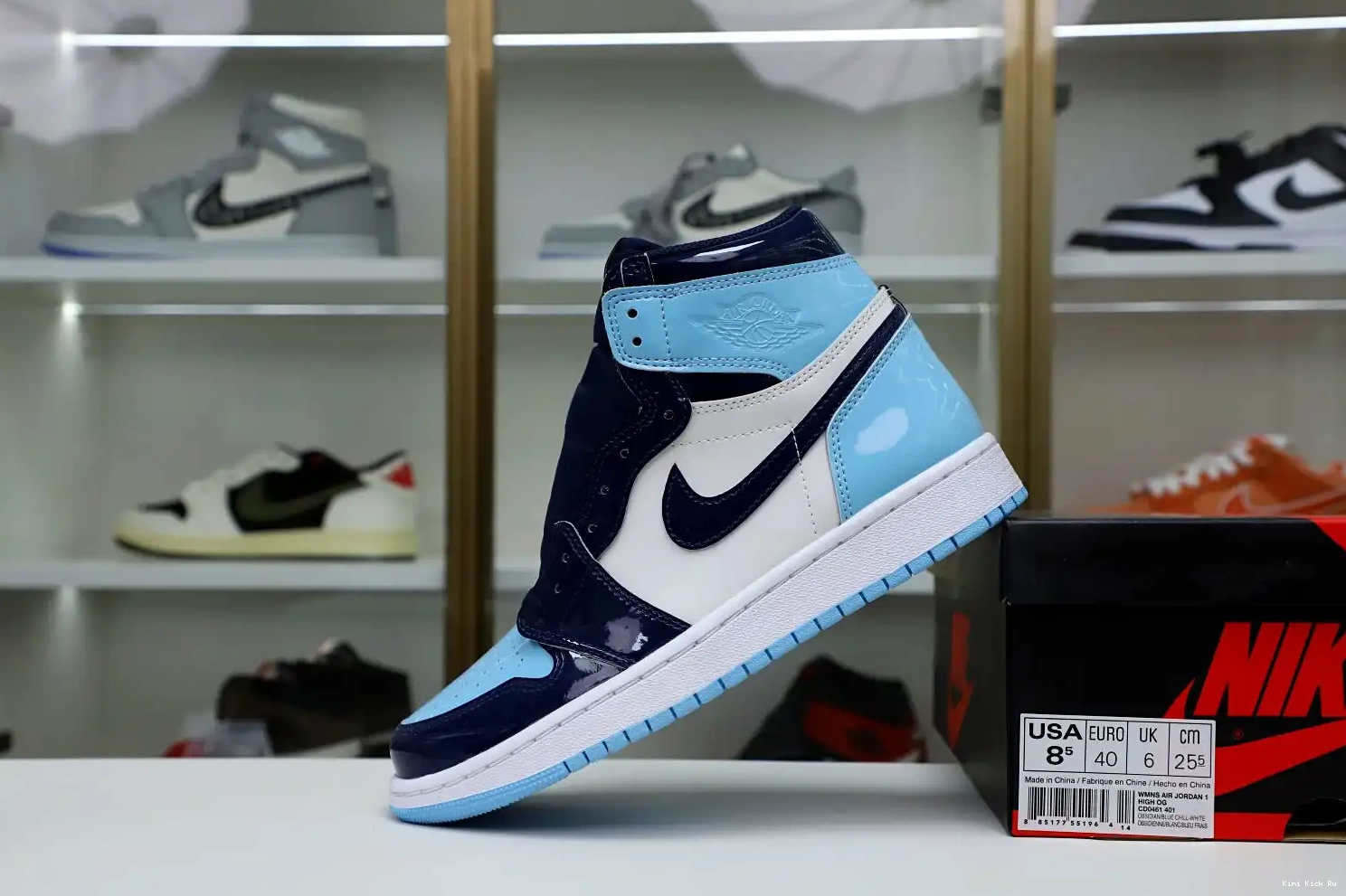 Kimikick JORDAN AIR HIGH CHILL' 1 'BLUE WMNS RETRO OG 0319