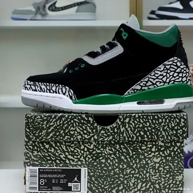 GREEN 3 JORDAN AIR PINE Kimikick 0309