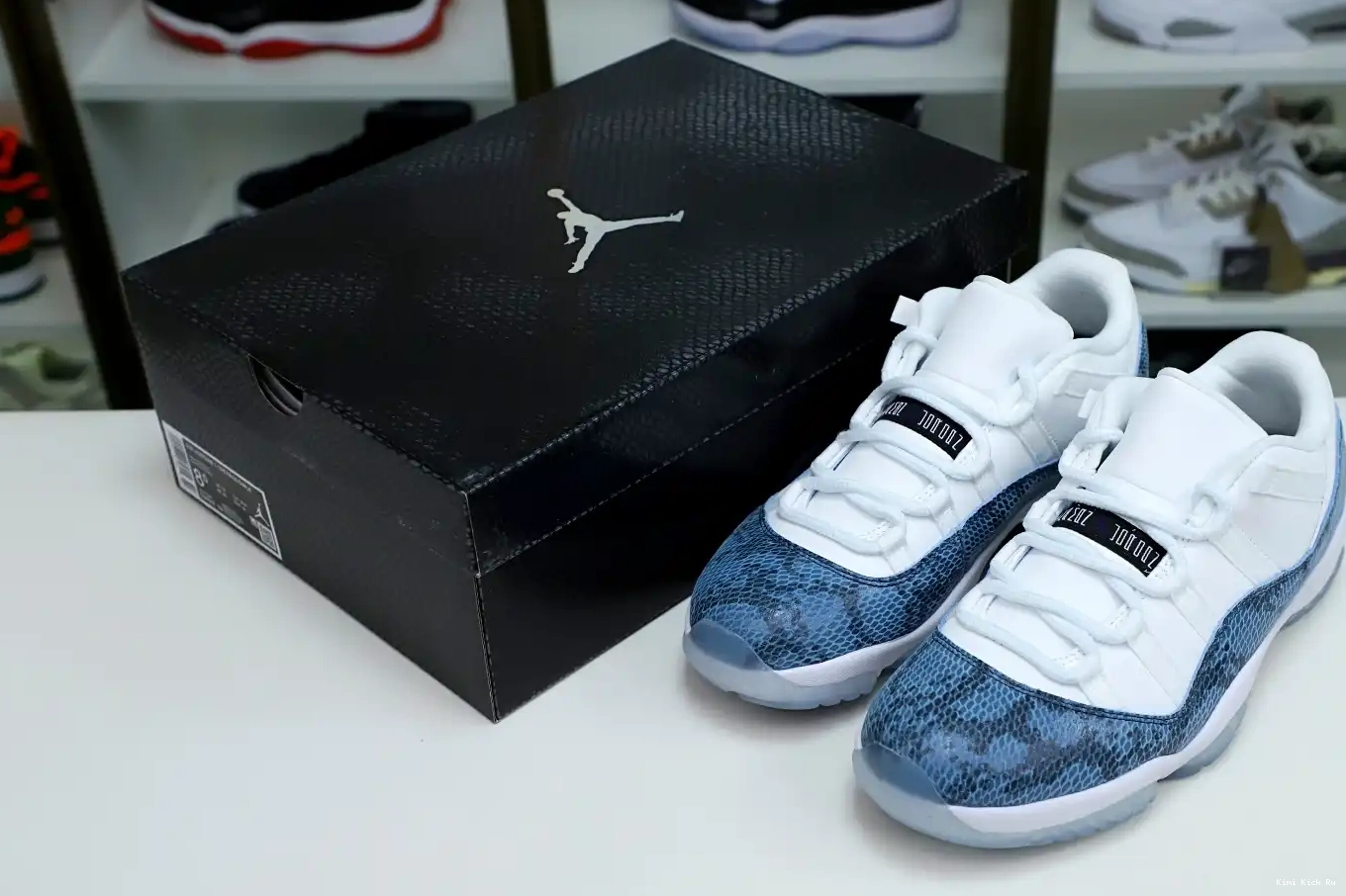 Air Jordan Jordan snakeskin” “navy Kimikick 11 0314