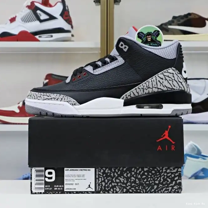 Jordan retro 3 2018（854262-001） blackcement Jordan Kimikick  Air 0312