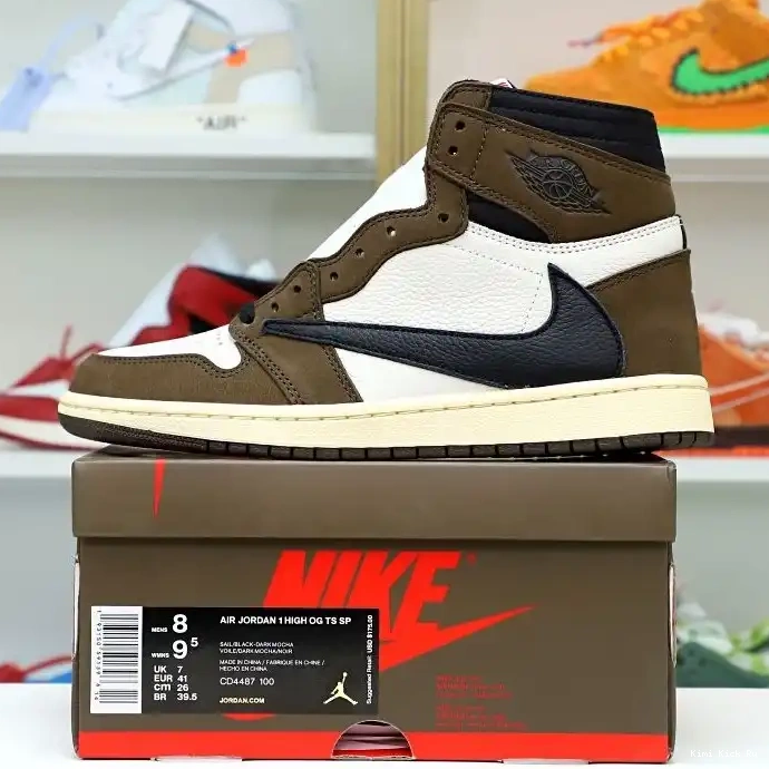 SCOTT X 1 OG 'MOCHA' HIGH AIR Kimikick JORDAN RETRO TRAVIS 0321