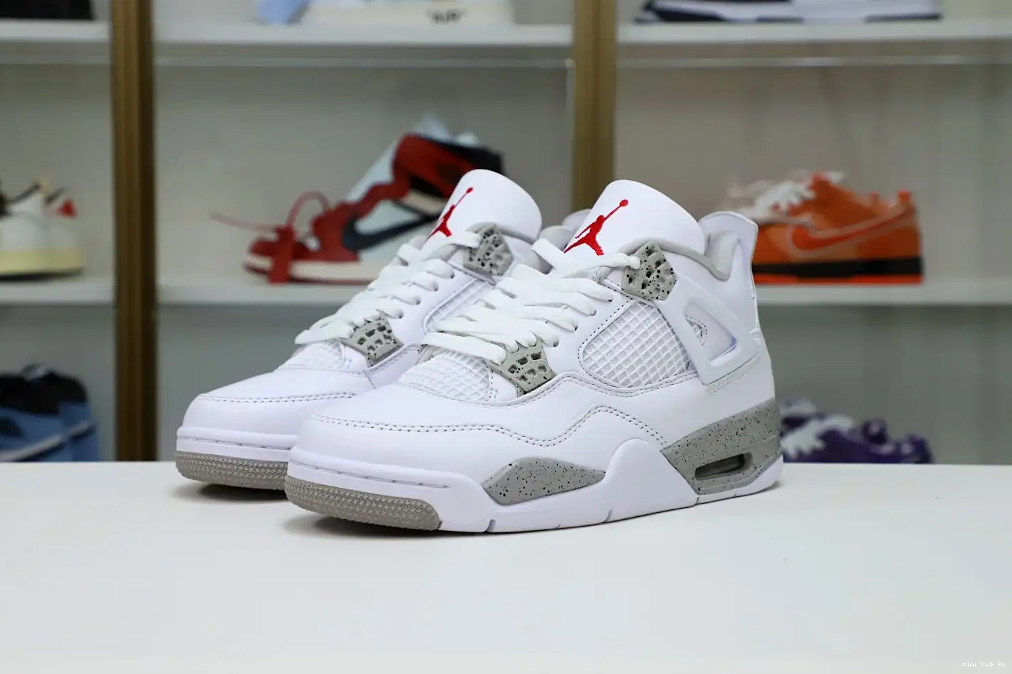 Kimikick JORDAN RETRO 4 'WHITE AIR OREO' 0312