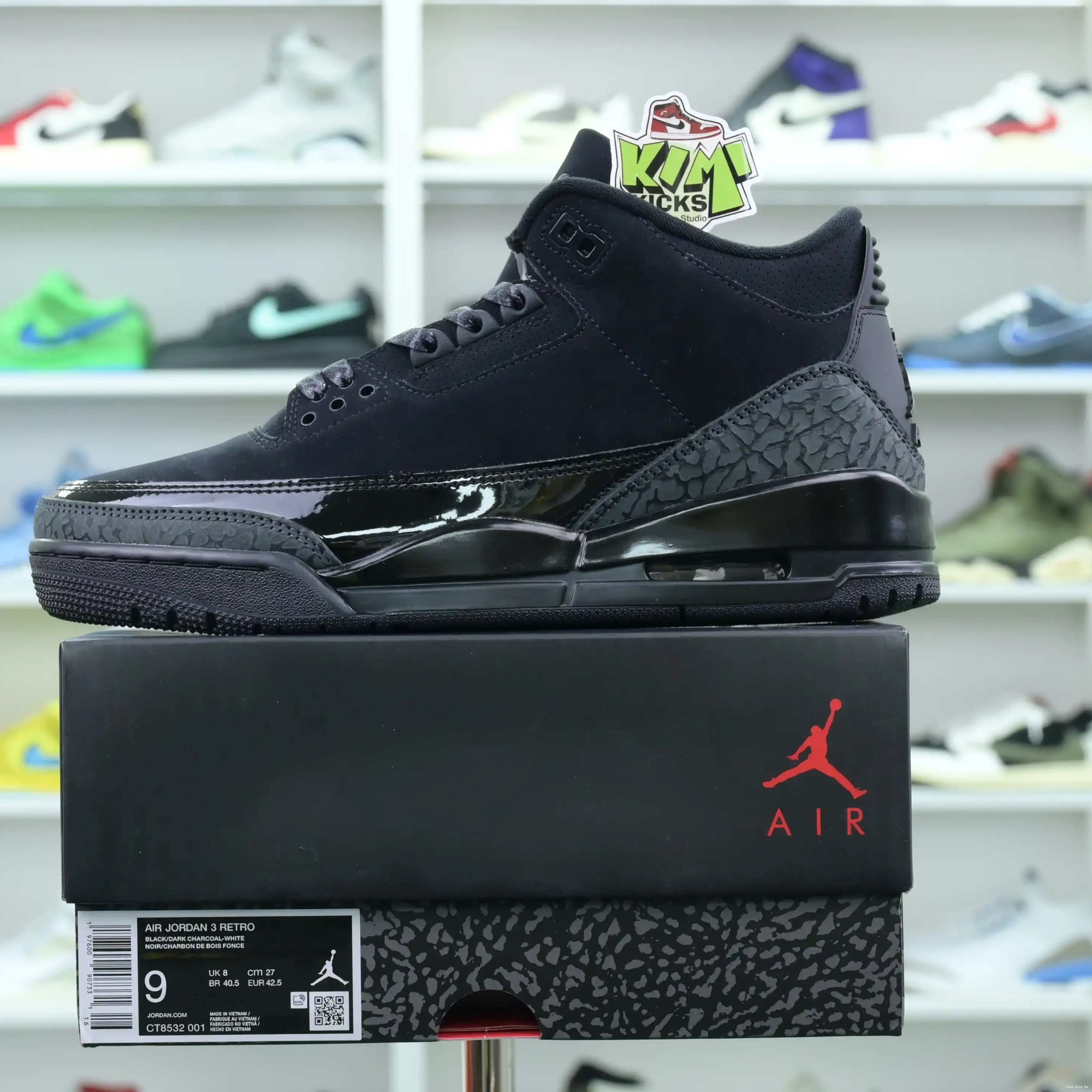 Cat” Kimikick Jordan Air Jordan3“Black 0307