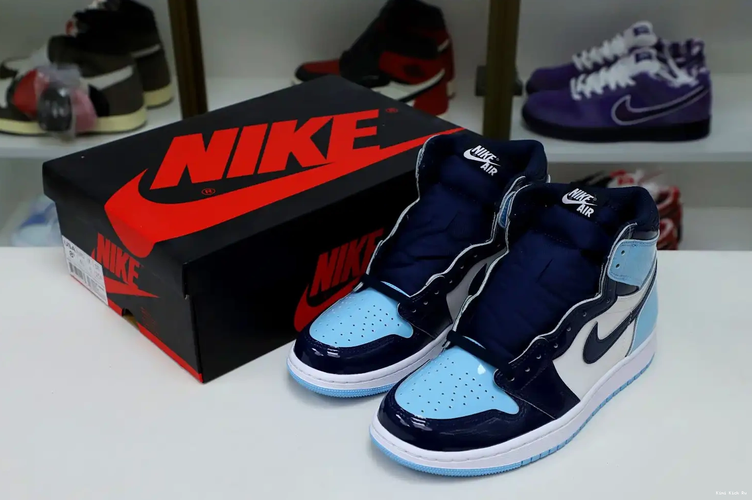 Kimikick JORDAN AIR HIGH CHILL' 1 'BLUE WMNS RETRO OG 0319